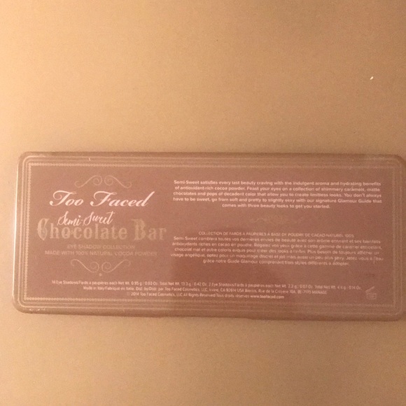 Too Faced Semi Sweet Chocolate Bar - Picture 3 of 3